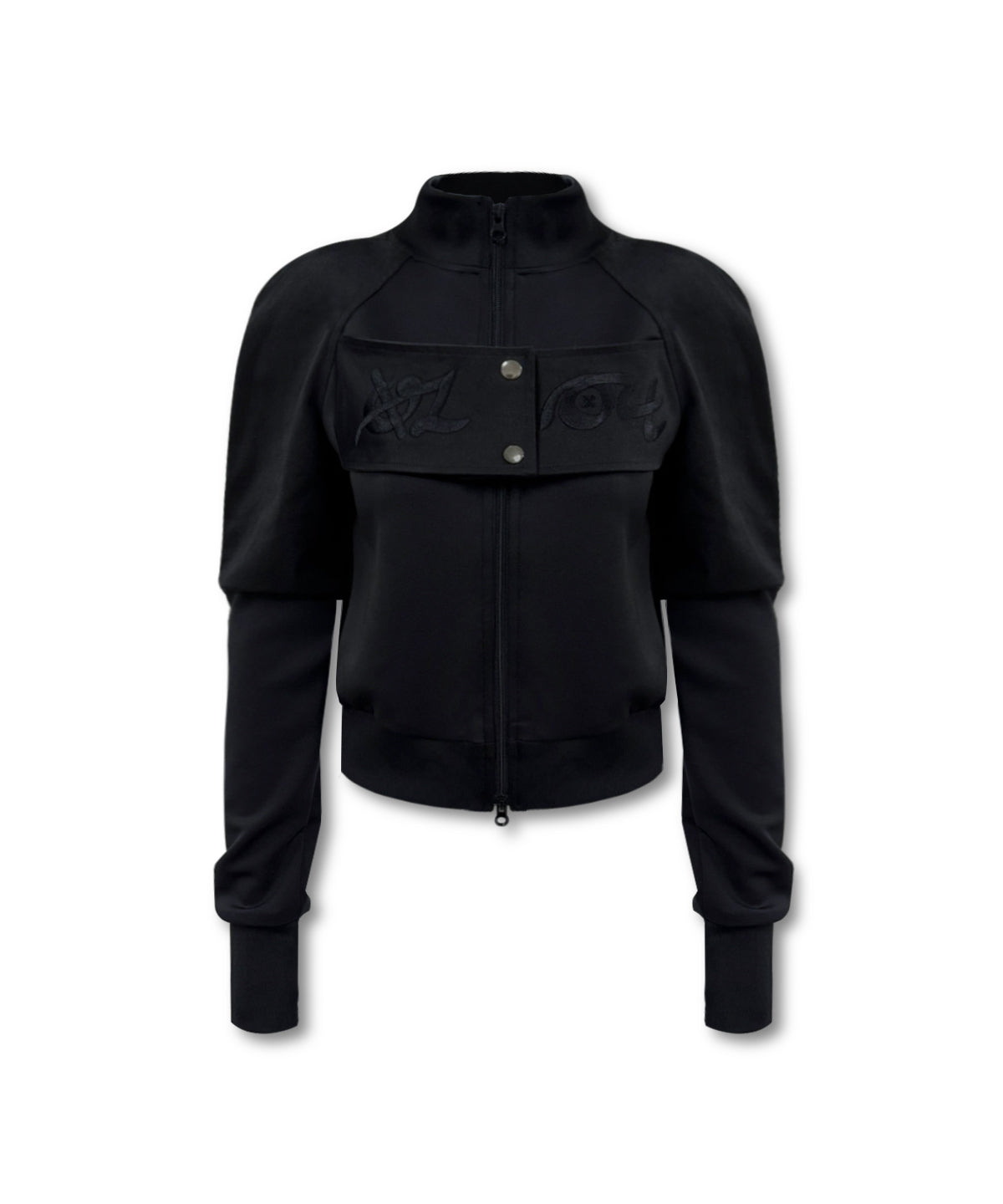 0104-ss-25-s/no.18-flap-embroidery-jersey-zipup