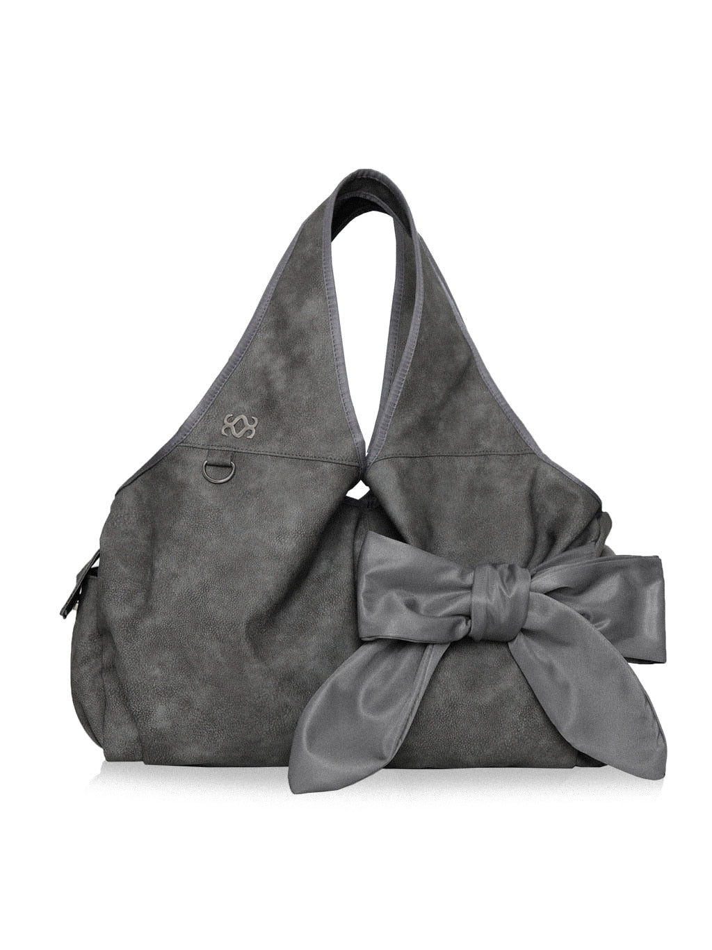 [SIWEOL107] Bow Shoulder Bag (Gray)