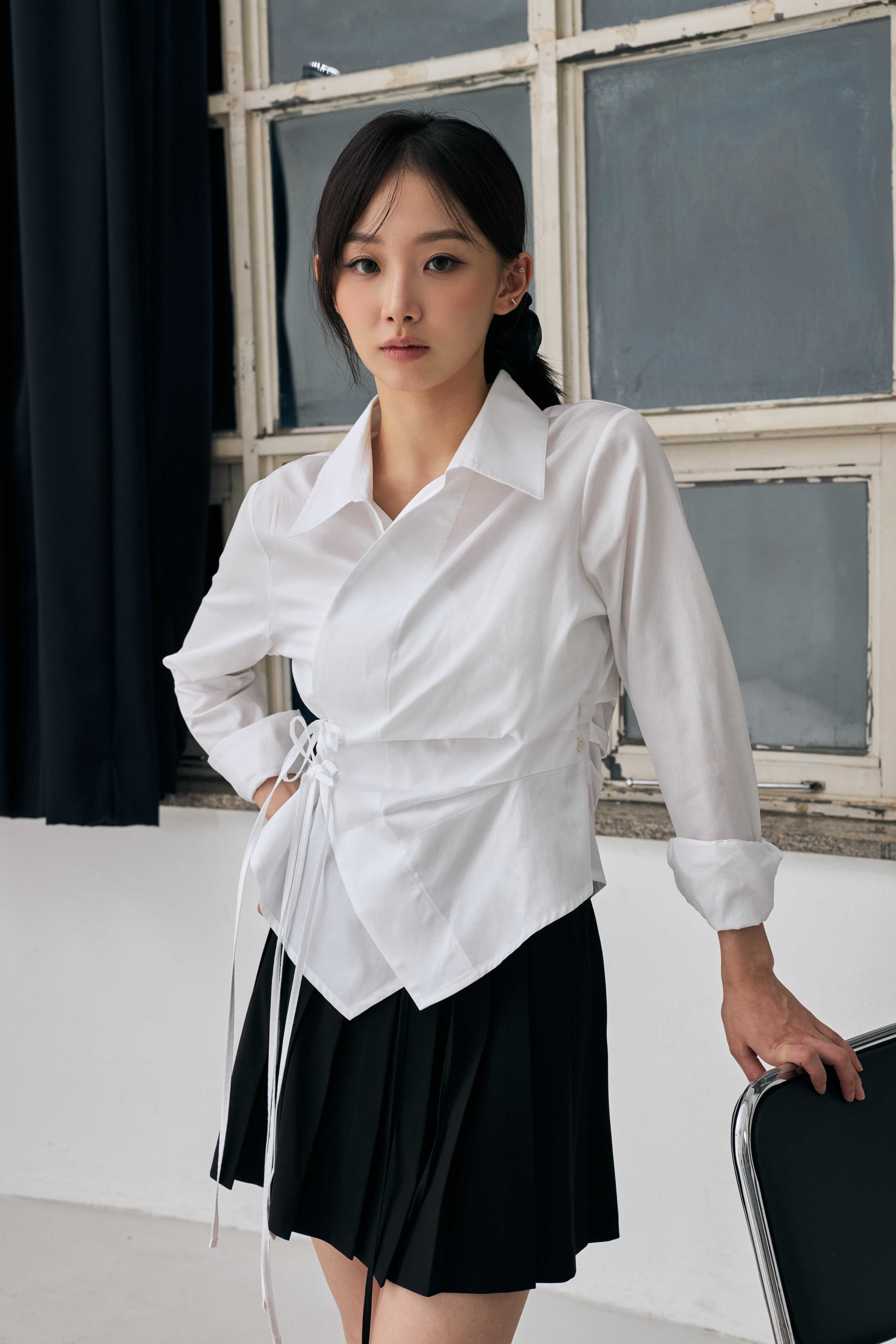 arikim-ss-26-halo-wrap-shirt-white-s
