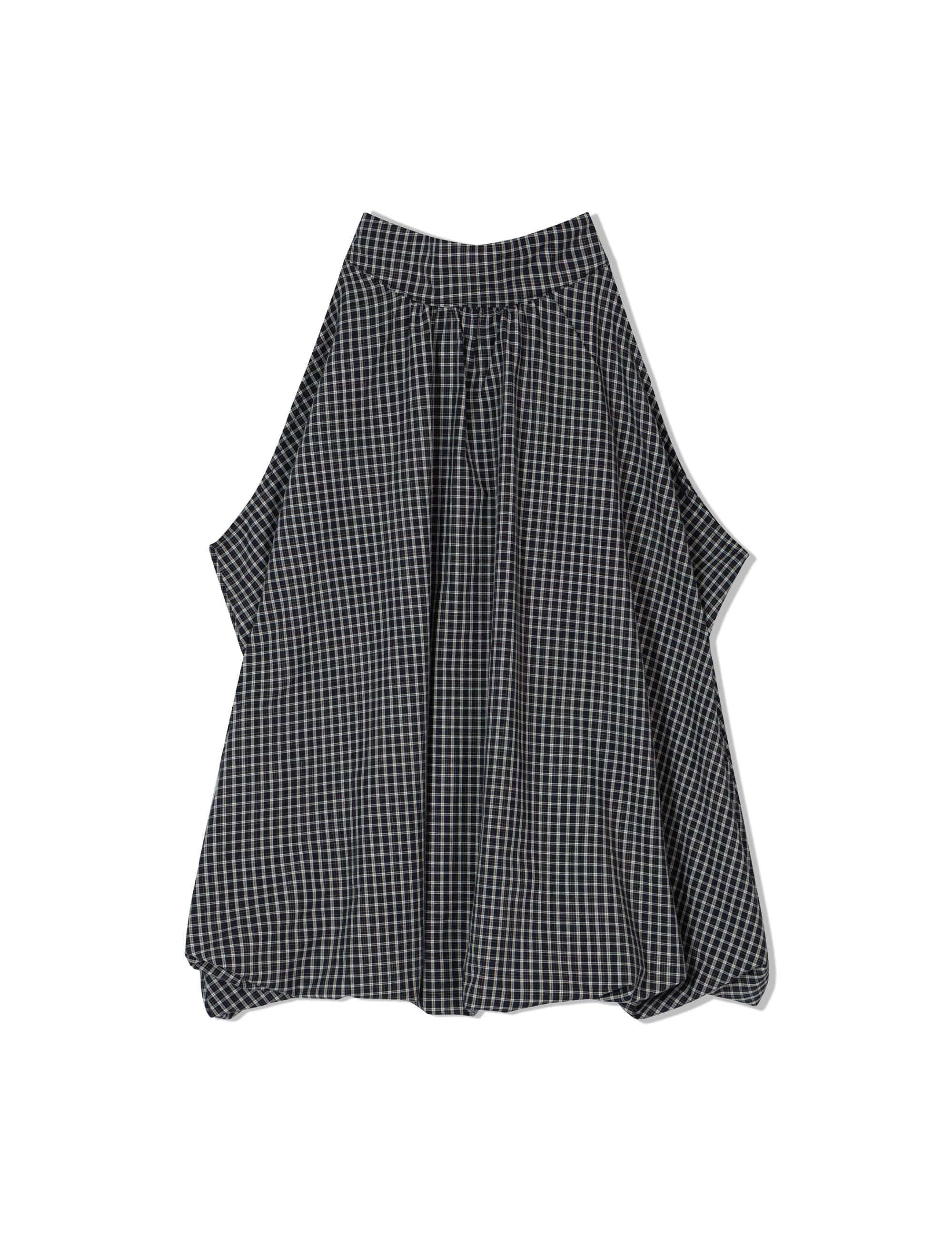 ugly-shadow-ss-25-checkered-pumpkin-blouse(black)