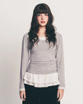 fazed-fw-24-dot-frill-layered-top-gray