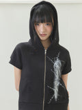 luv-is-true-ss-26-el-damage-short-sleeved-hood-zip-up-black-black-s