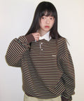 ames-worldwide-ss-26-rugby-stripe-sweatshirt-brown-brown-s