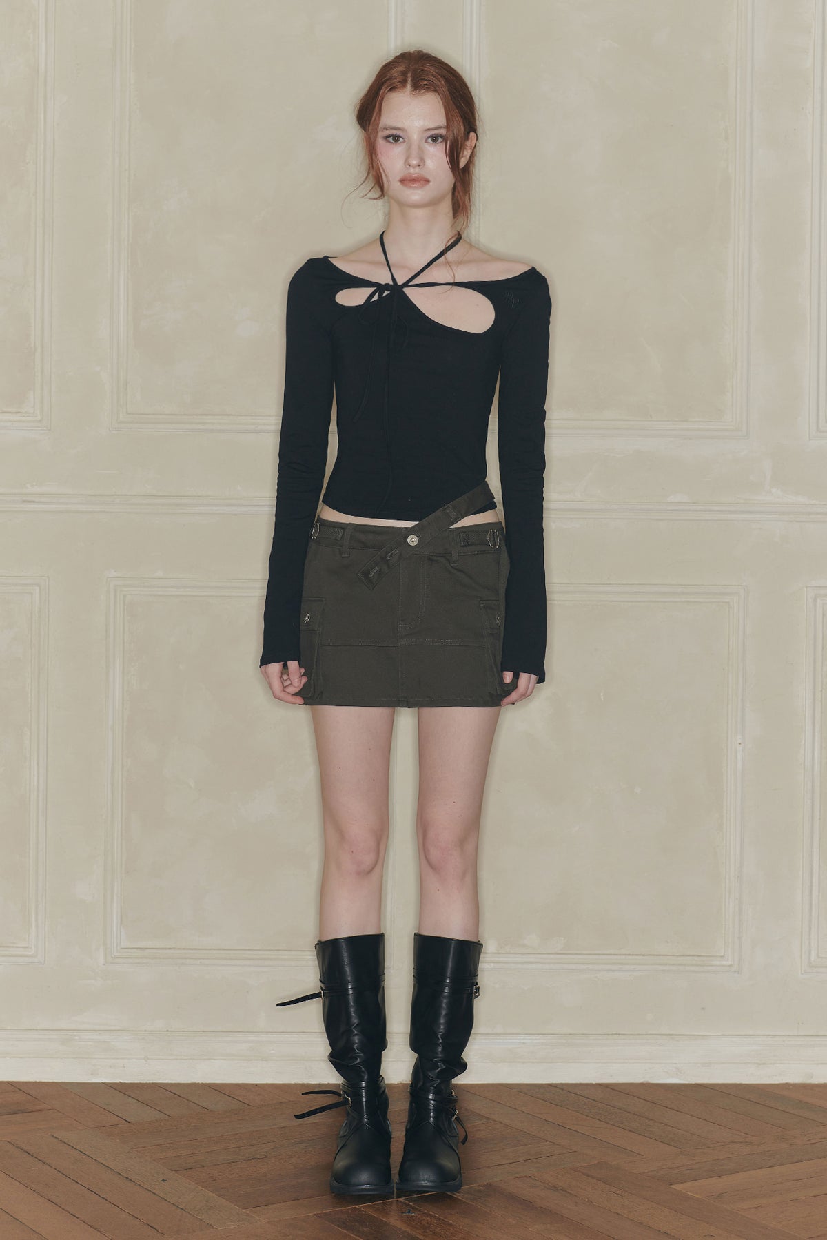 pain-or-pleasure-fw-26-nix-mini-skirt-deep-khaki-khaki-s