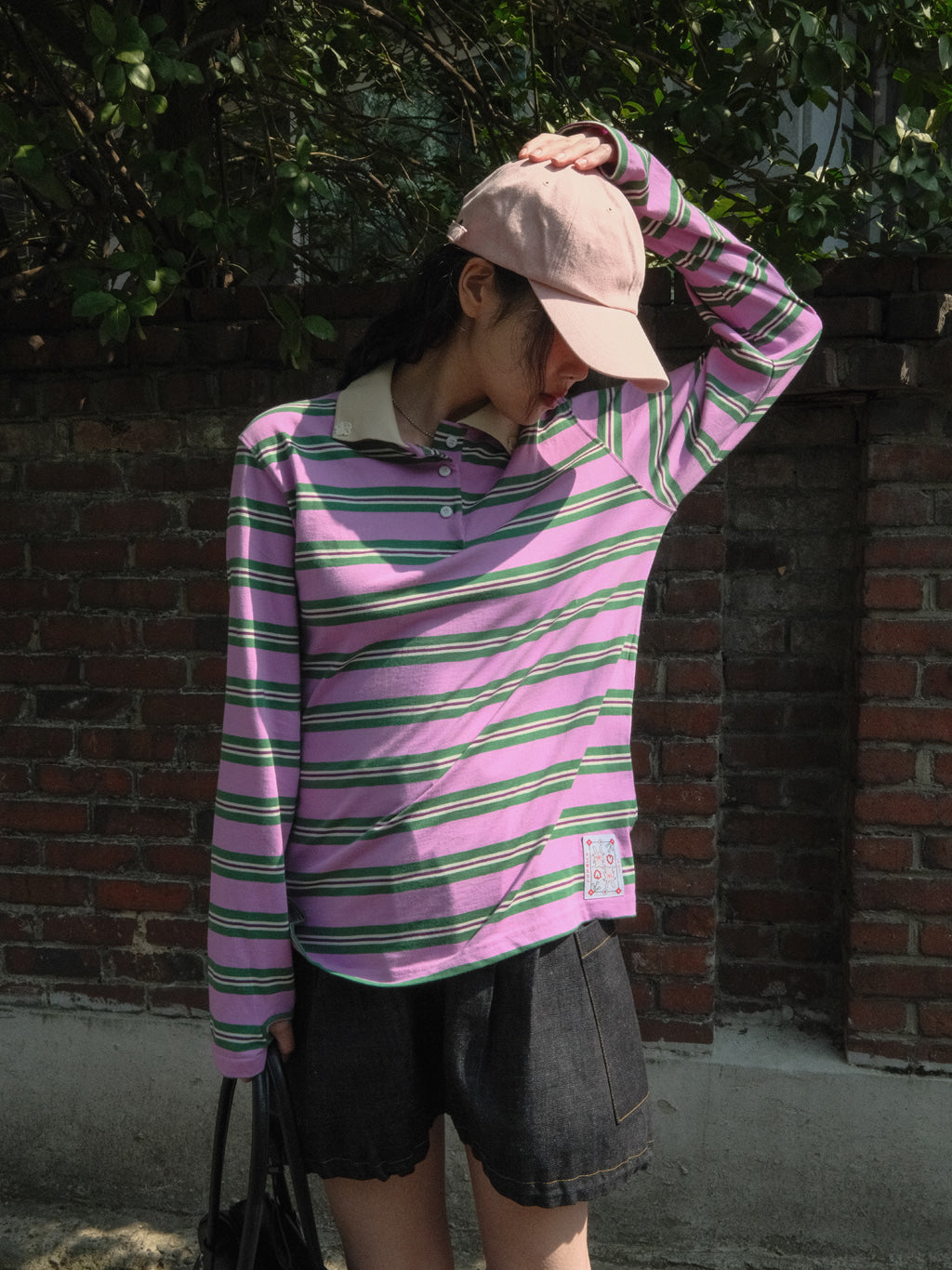 siweol107-ss-25-stripe-rugby-tshirt-(purple)
