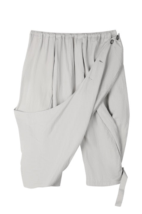 odlyworkshop-ss-26-draped-harem-shorts-smoke-smoke-s