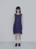 onska-ss-25-balloon-check-dress-(navy)
