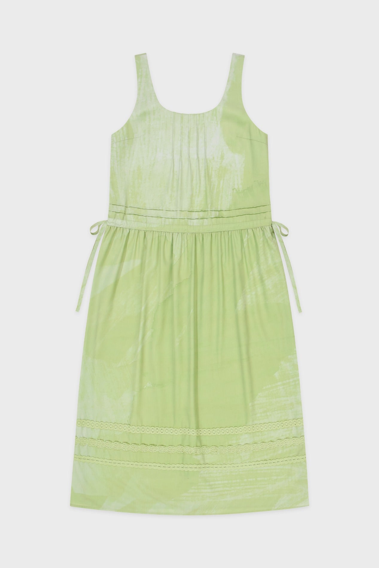 sinoon-fw-25-sn-texture-lace-dress-green-green-s