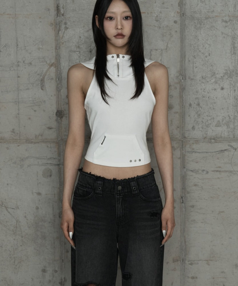 etre-au-sommet-ss-26-zipper-halter-turtleneck-point-pocket-hoodie-white-white-s