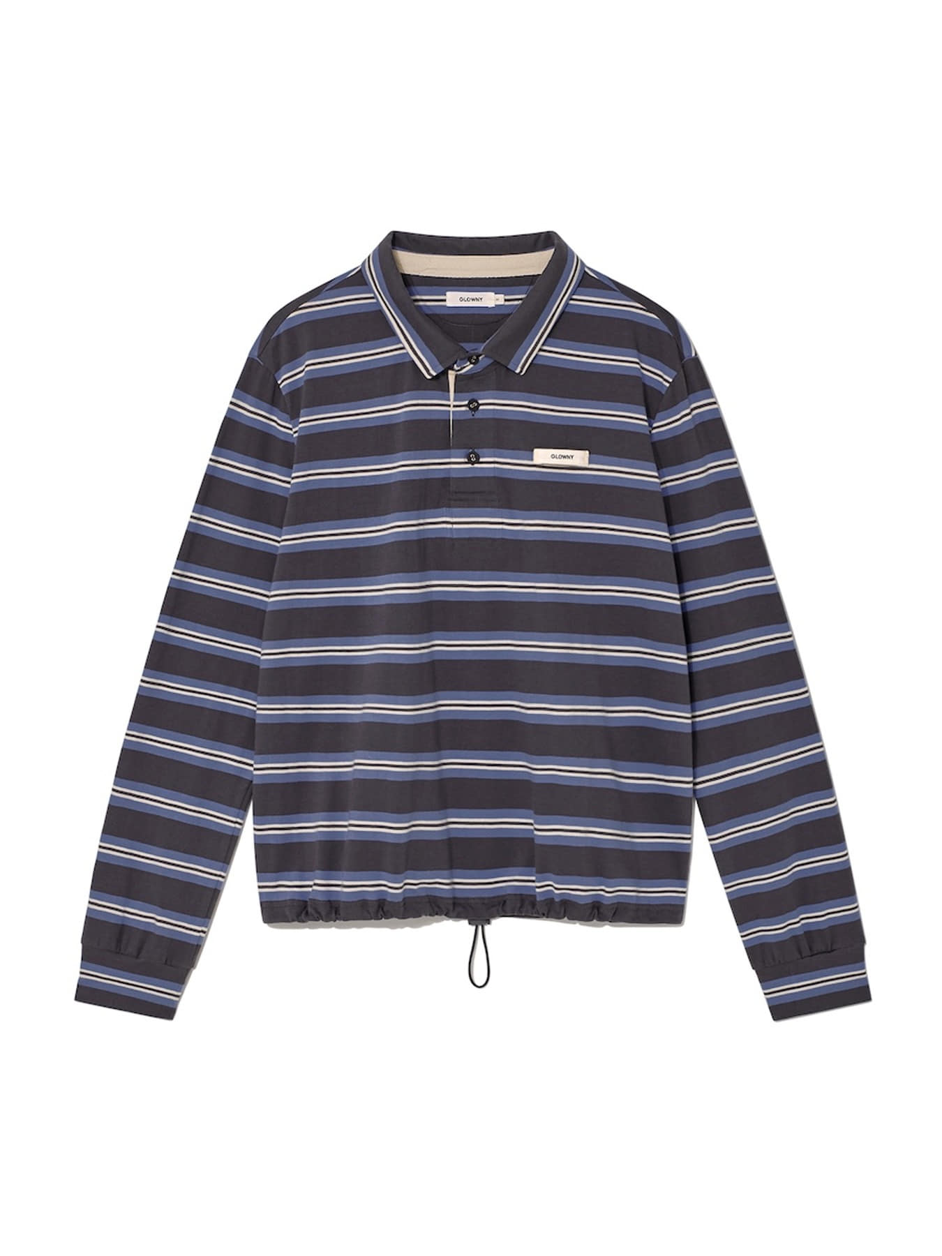 glowny-fw-24-terry-pk-long-sleeve-charcoal