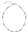 ssy-ss-25-red-bean-mint-india-stone-glass-beads-necklace