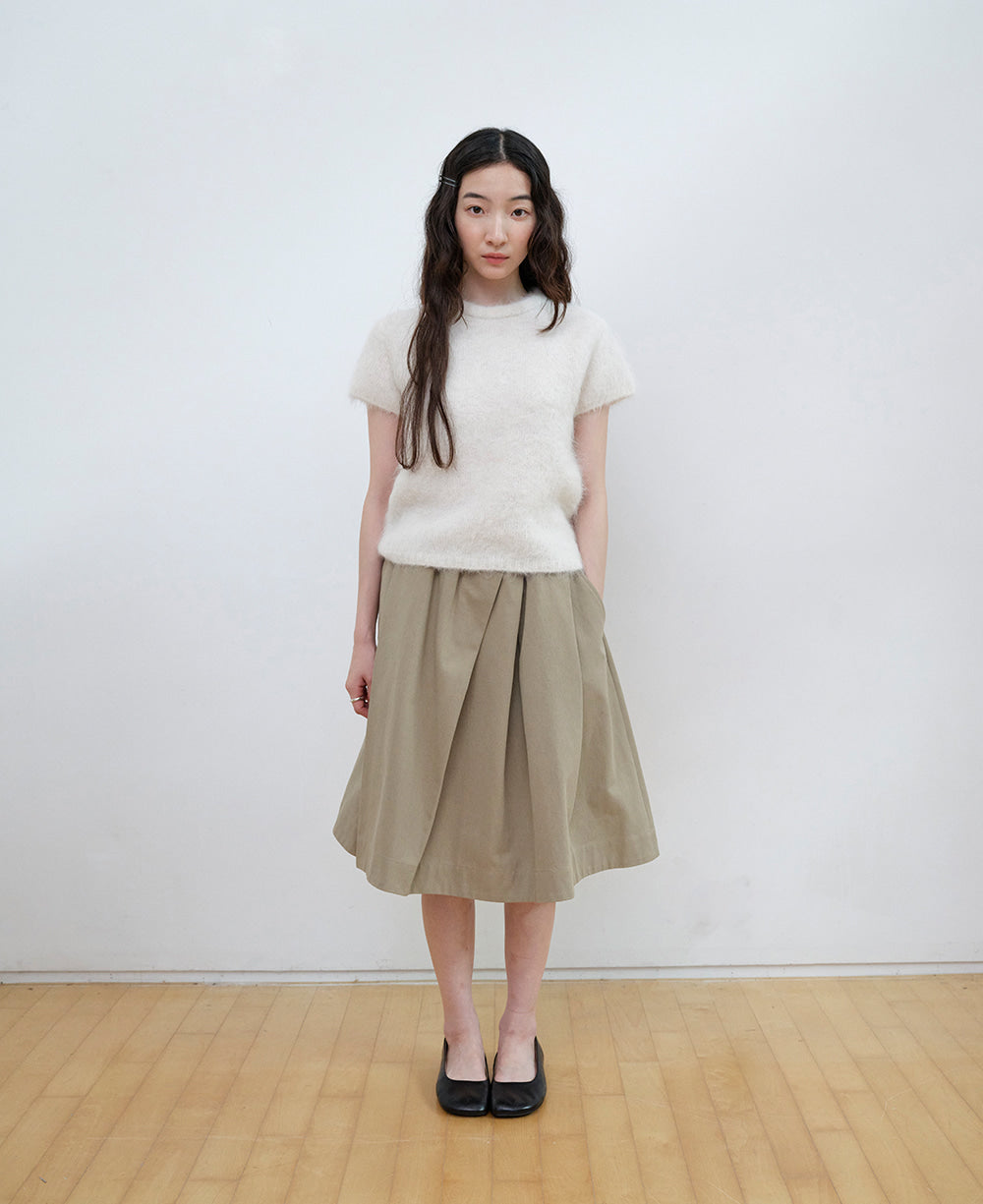 step-around-fw-26-cotton-tuck-pleated-banding-mid-skirt-beige-beige-s