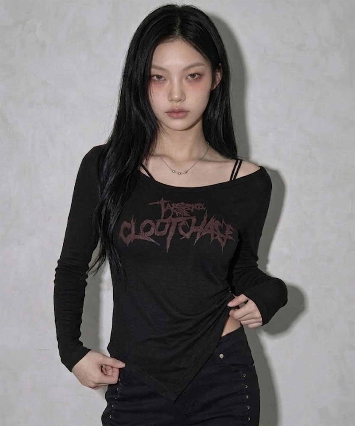 cutout-fw-26-toc-unbalanced-long-sleeve-black-black-s