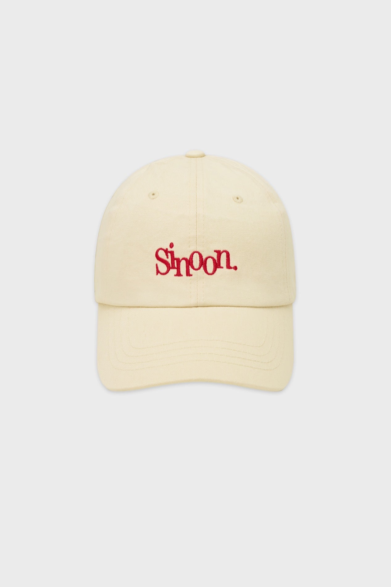 sinoon-ss-25-classic-logo-cap-cream-cream-s