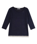 high-school-disco-ss-26-dot-lace-3-4-sleeve-navy-navy-s