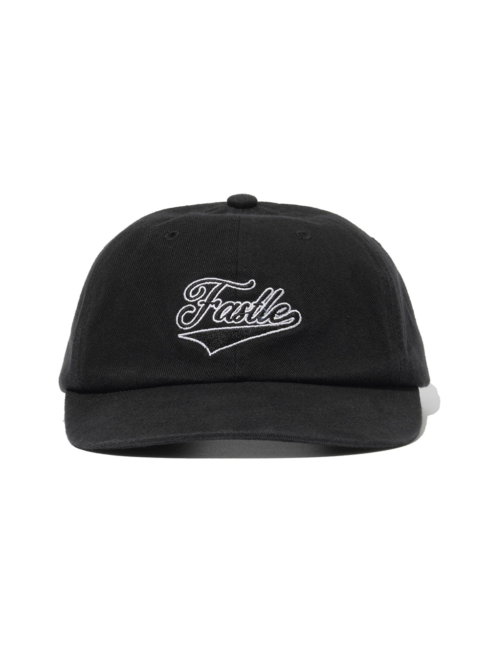 fastle-ss-25-script-logo-washed-cap-black