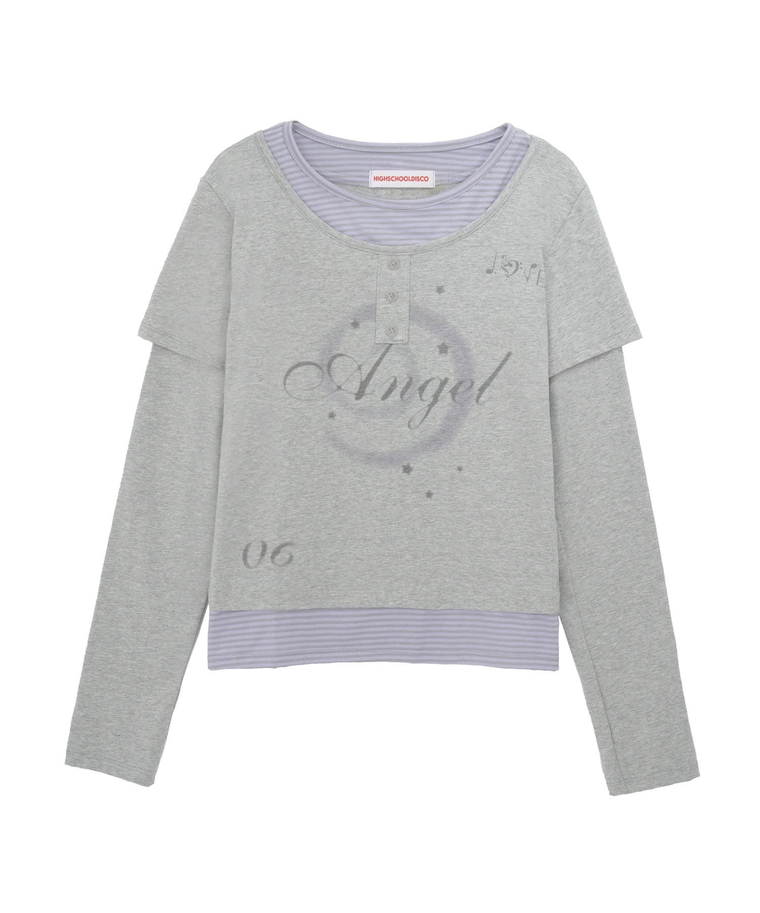 high-school-disco-fw-25-angel-layered-henley-neck-long-sleeve-gray-s