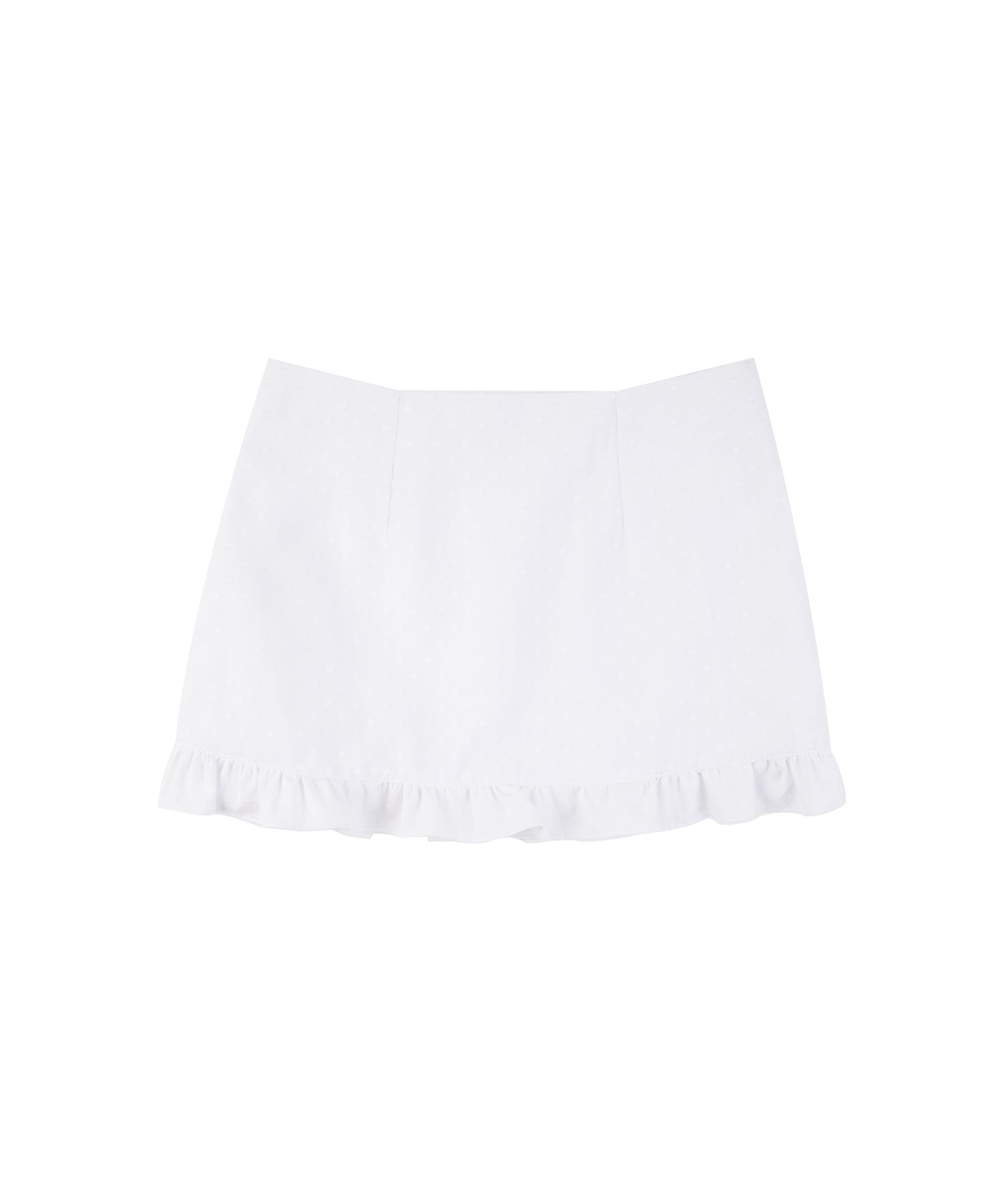 hardcore-happiness-ss-26-dot-lace-shirring-mini-skirt-white-s