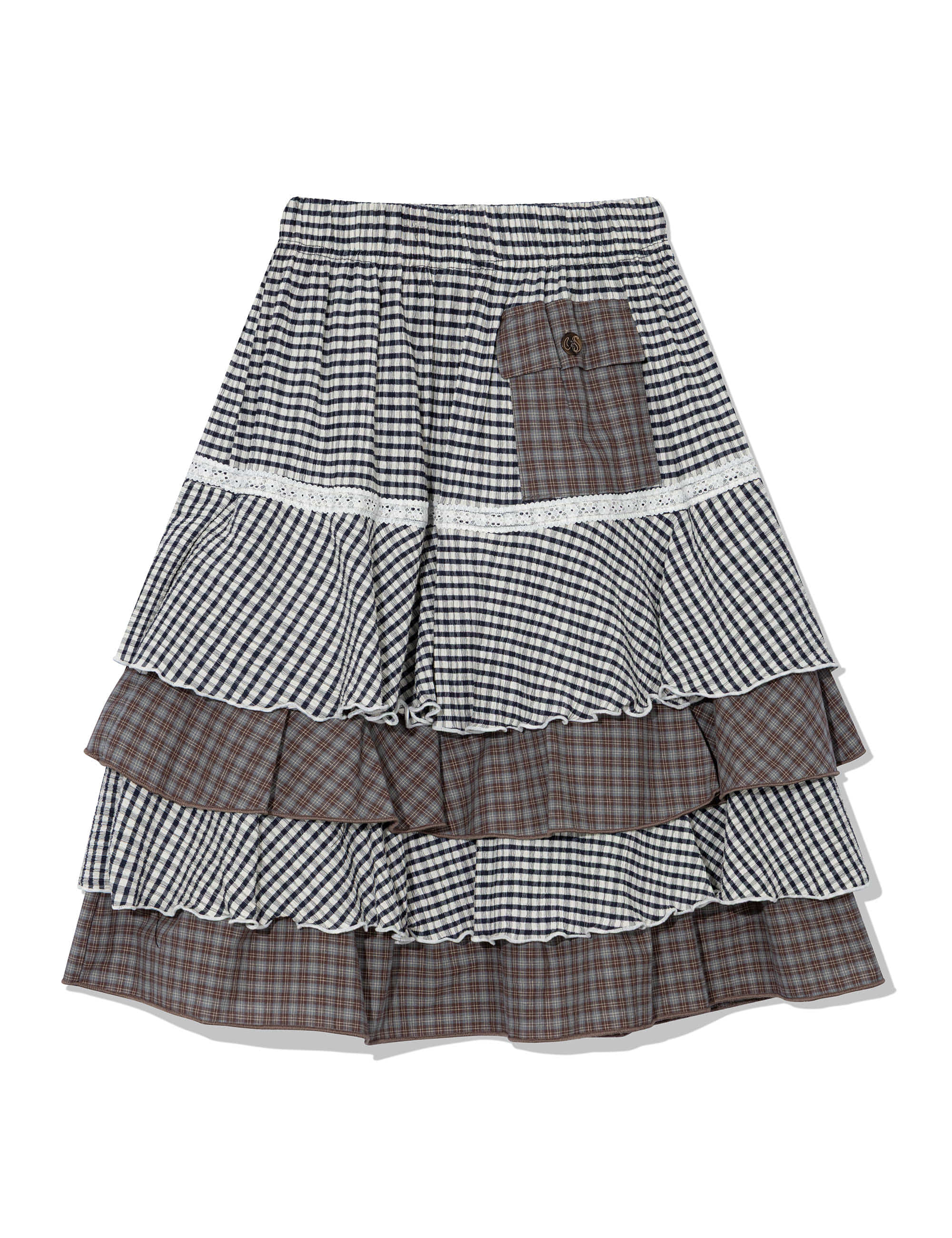 uglyshadow-ss-26-cancan-checkered-mix-skirt-navy-navy-s