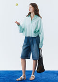 opendoorstudio-ss-25-unbalance-crop-shirt-mint