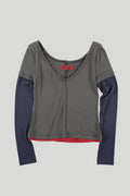 still-lethardy-fw-26-piped-neck-layered-top-grey-s