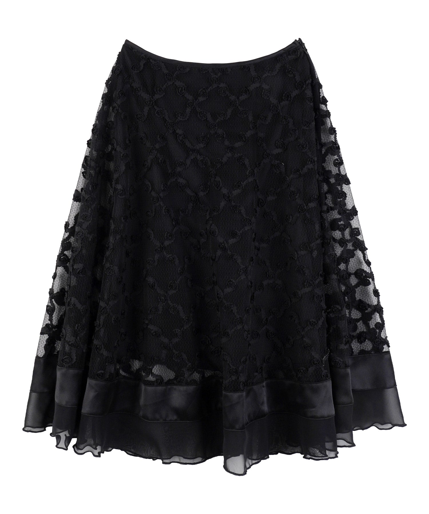 high-school-disco-ss-26-flower-lace-long-skirt-black-s
