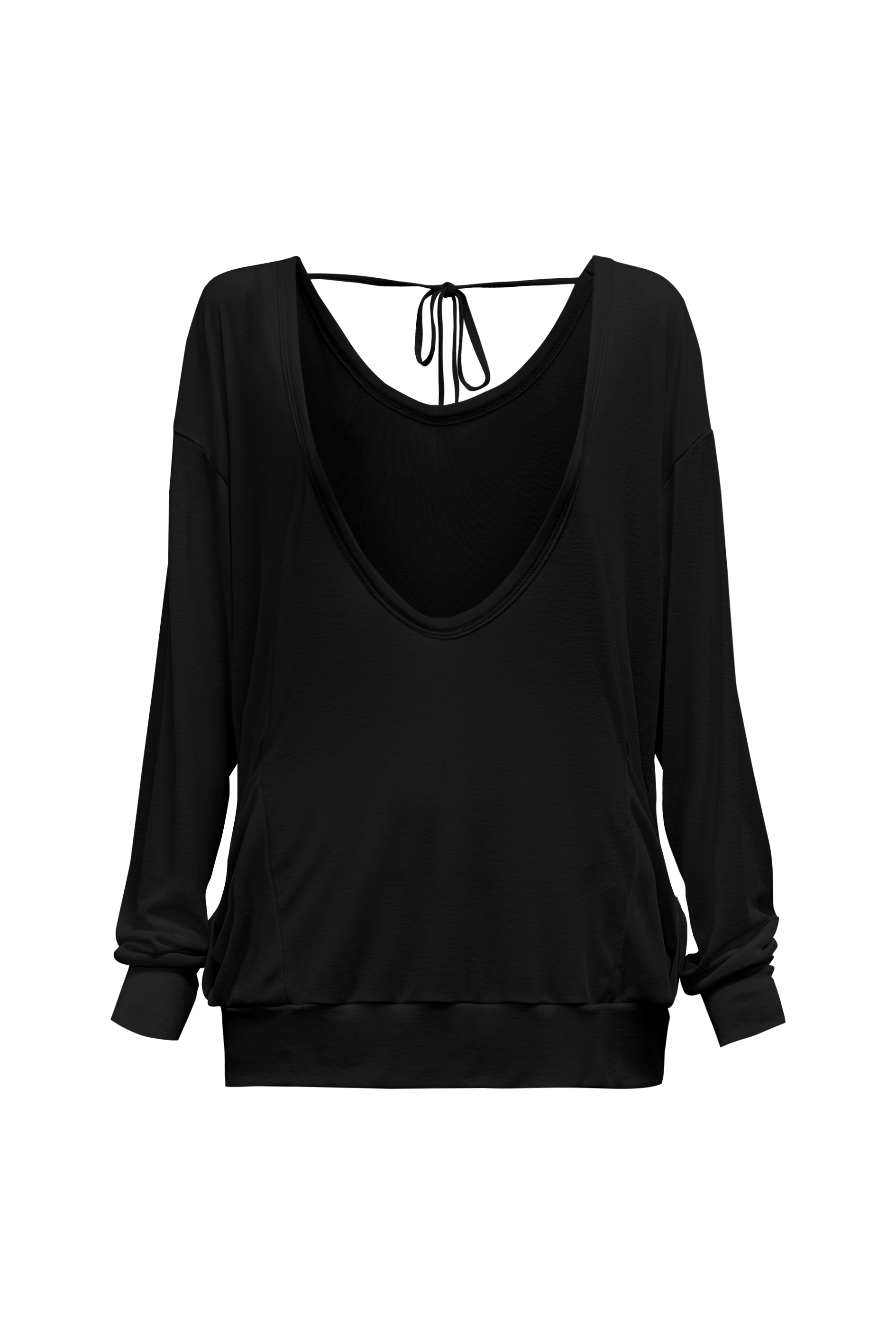chemehc-ss-26-loose-deep-neck-long-sleeve-black-black-s