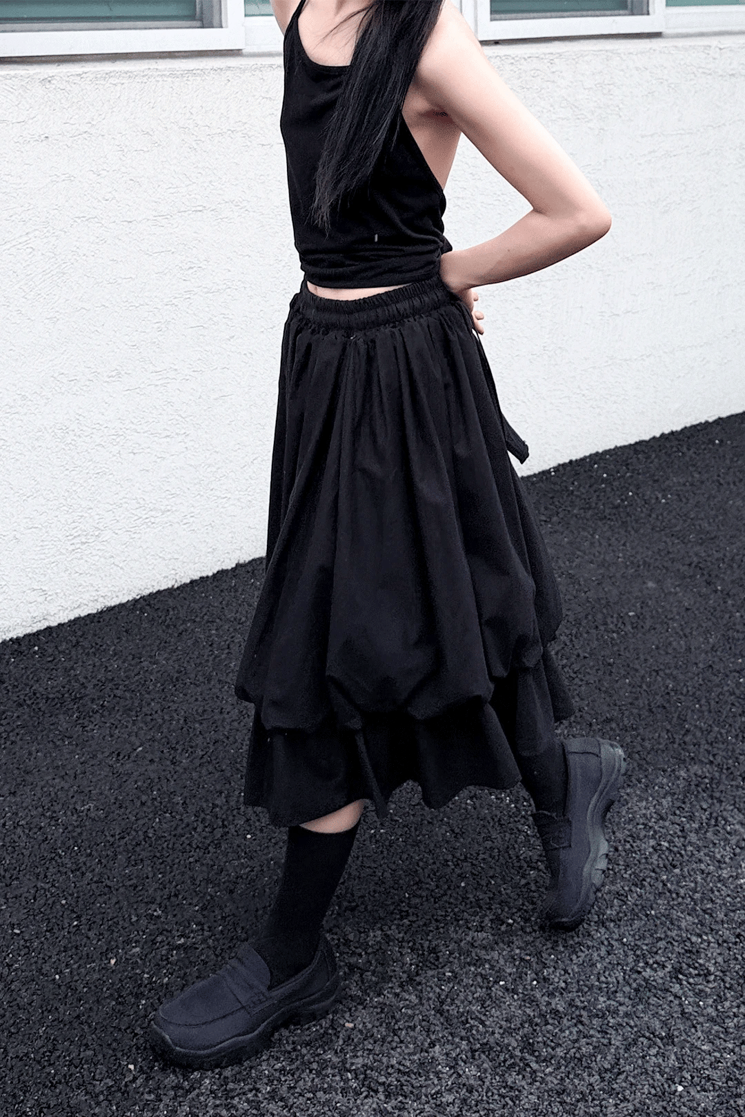 woohwa-ss-26-balloon-double-skirt-black-black-s