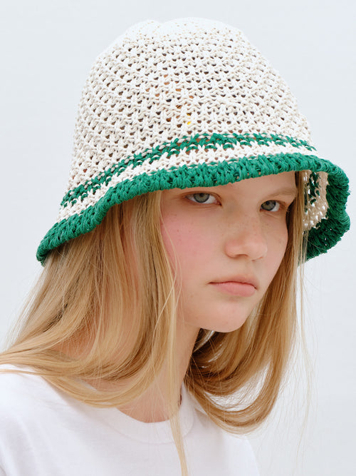 bensimon-ss-26-stripe-bucket-hat-green-green-s