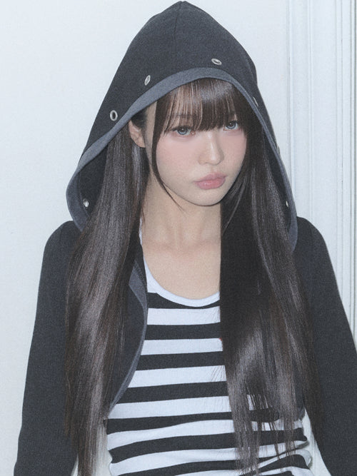 luv-is-true-ss-26-el-eyelet-hood-bolero-cardigan-black-black-s