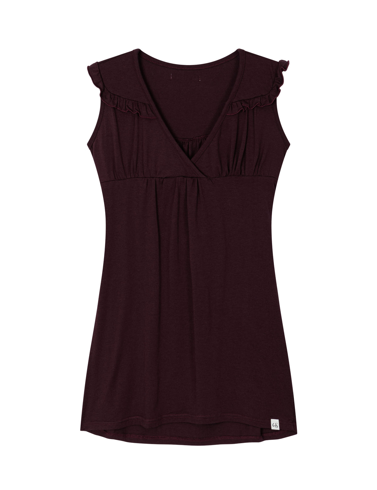 uglyshadow-fw-26-ruffle-tie-top-burgundy-burgundy-s