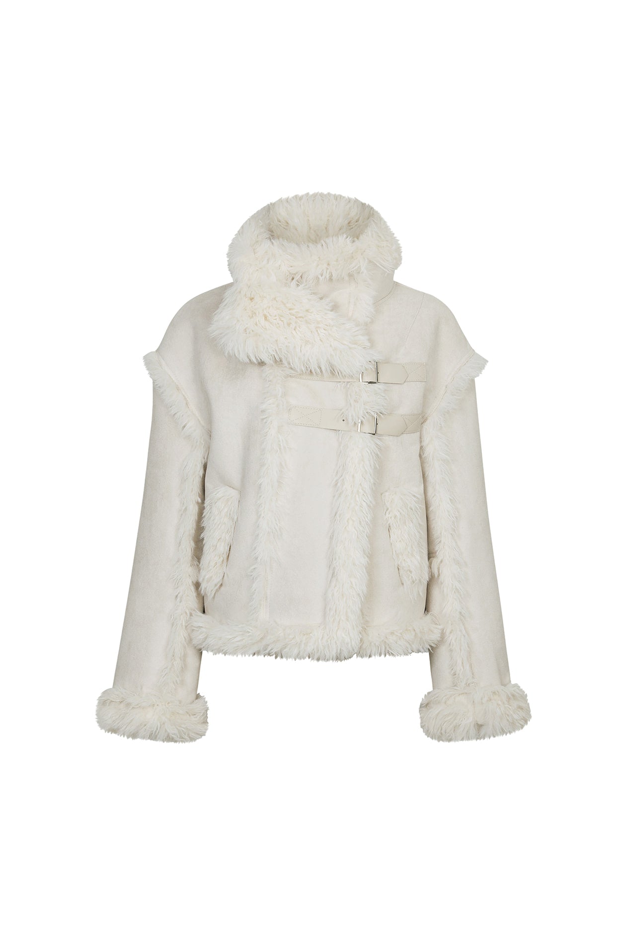 pain-or-pleasure-fw-25-luna-belted-shearling-jacket-cream-cream-s