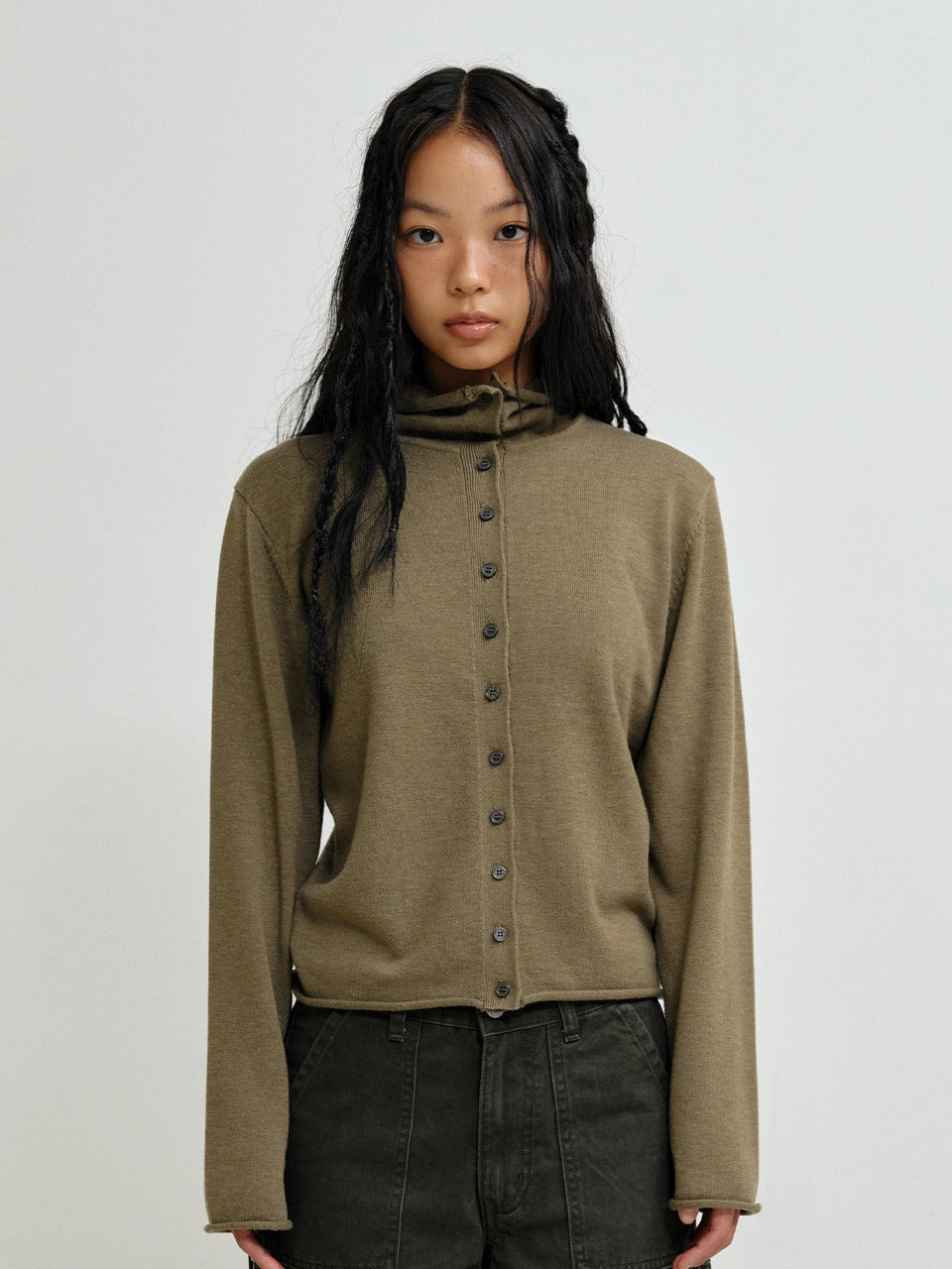 plzproject-fw-26-mock-neck-button-cardigan-taupe-taupe-s