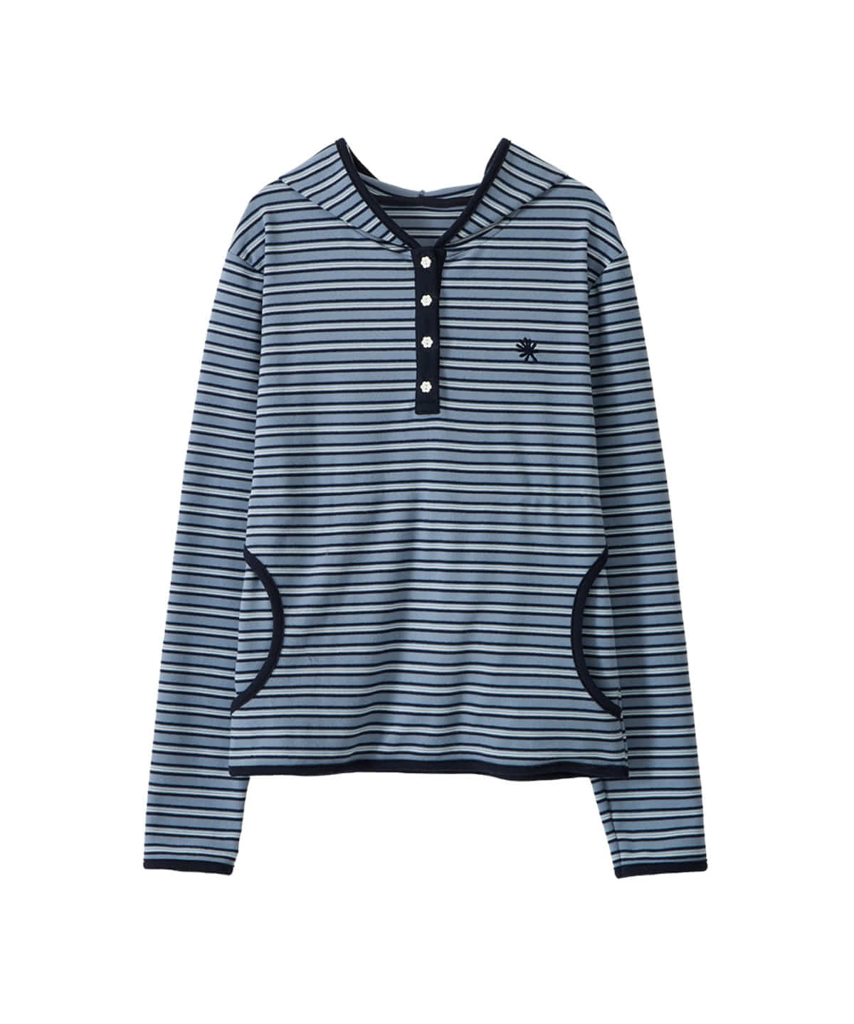 dandel-ss-26-dd-stripe-trim-hooded-long-sleeve-sky-blue-sky-blue-s