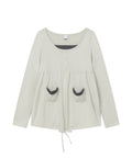 bauf-fw-26-star-pocket-shirring-long-sleeve-top-mint-mint-s
