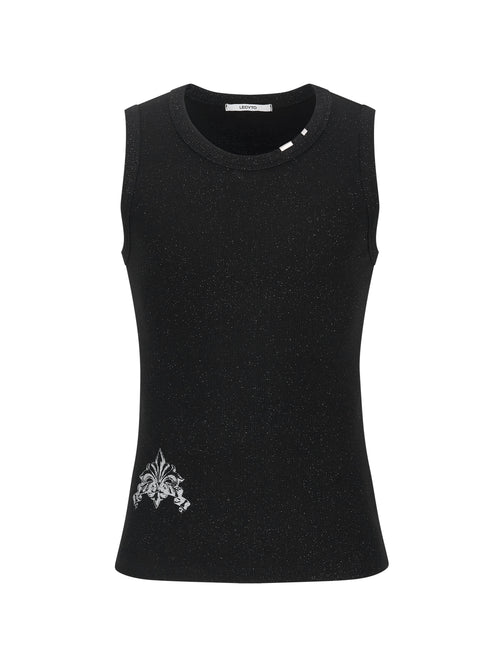 lecyto-ss-26-glitter-rib-sleeveless-black-black-s