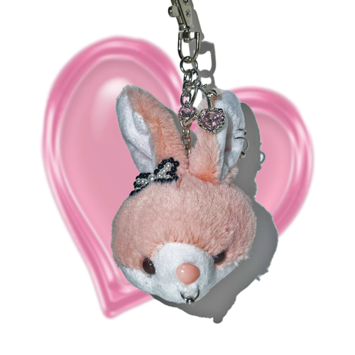 3amgang-seasonless-gangster-ribbon-rabbit-keychain