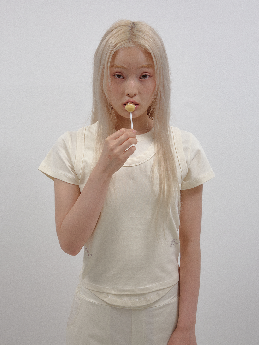 [PORICO] PASTEL HALF T_LEMON