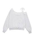 high-school-disco-fw-25-one-shoulder-frill-sweatshirt-melange-grey-s