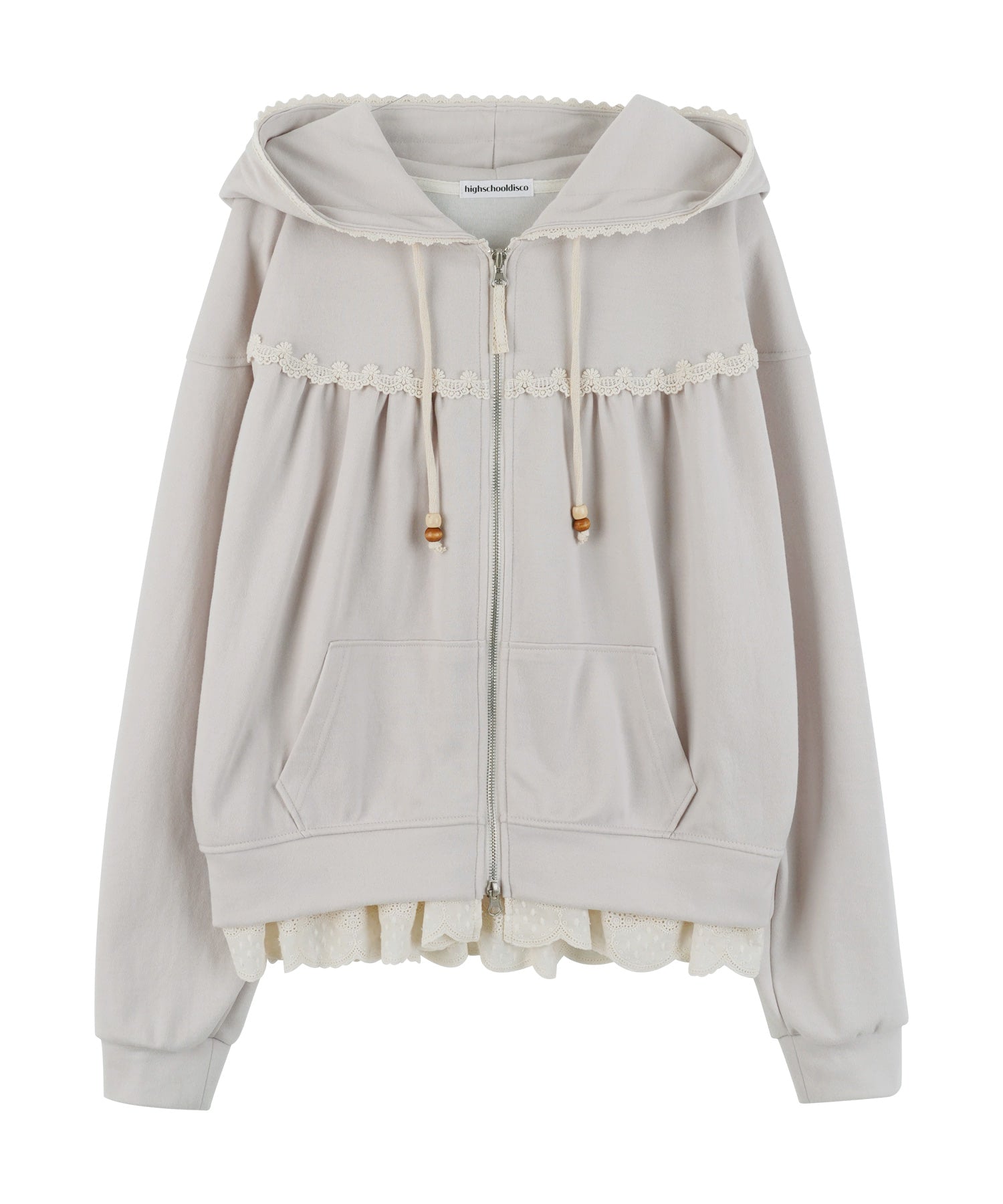 high-school-disco-ss-26-lace-cozy-hood-zip-up-cream-cream-s