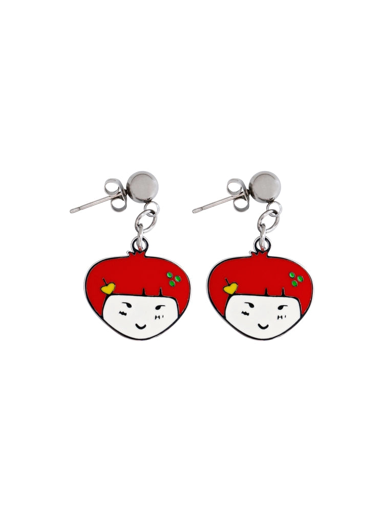 swingset-fw-26-x-dalki-epoxy-face-earrings-red-s