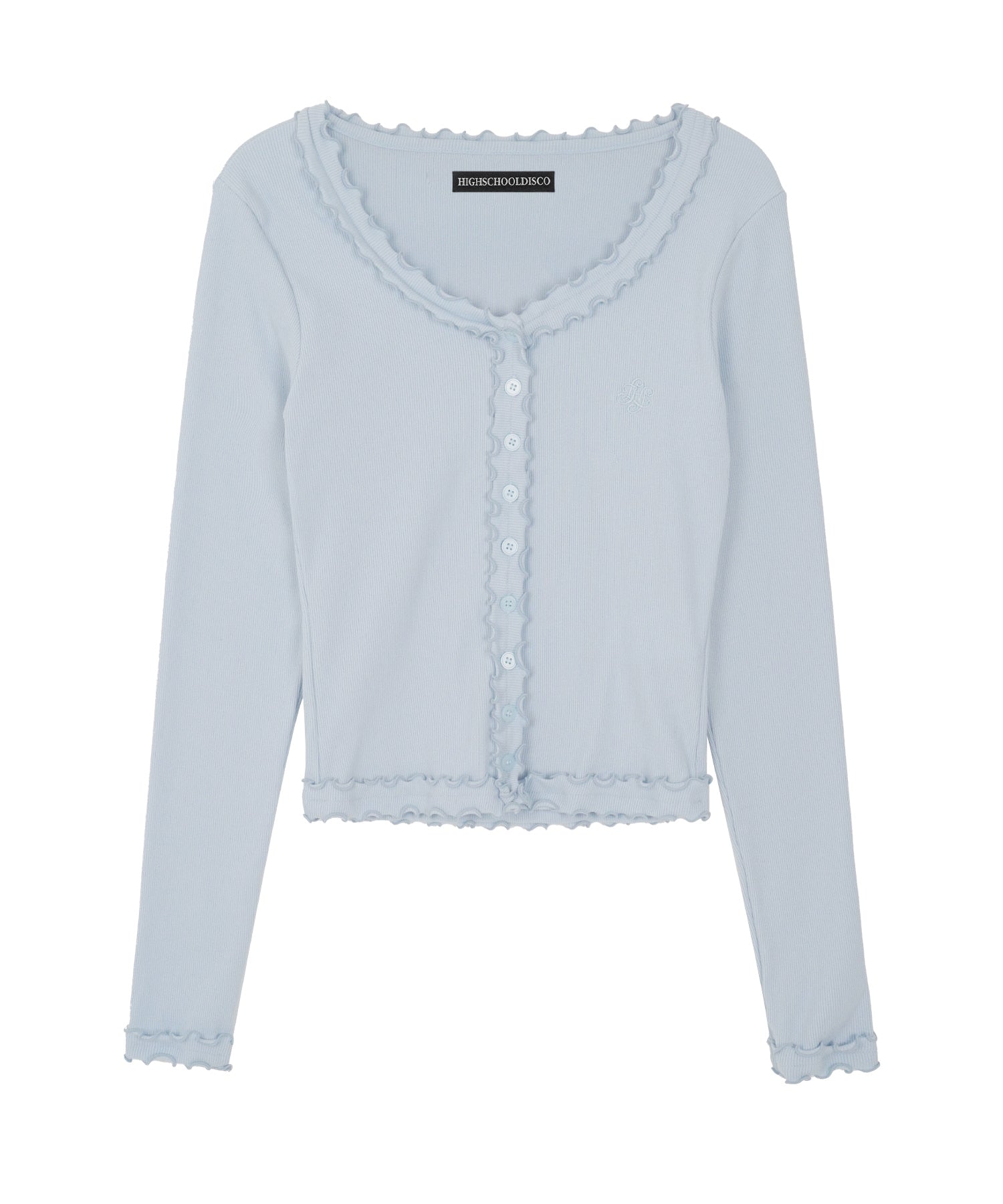 high-school-disco-fw-25-frill-button-cardigan-sky-blue-sky-blue-s