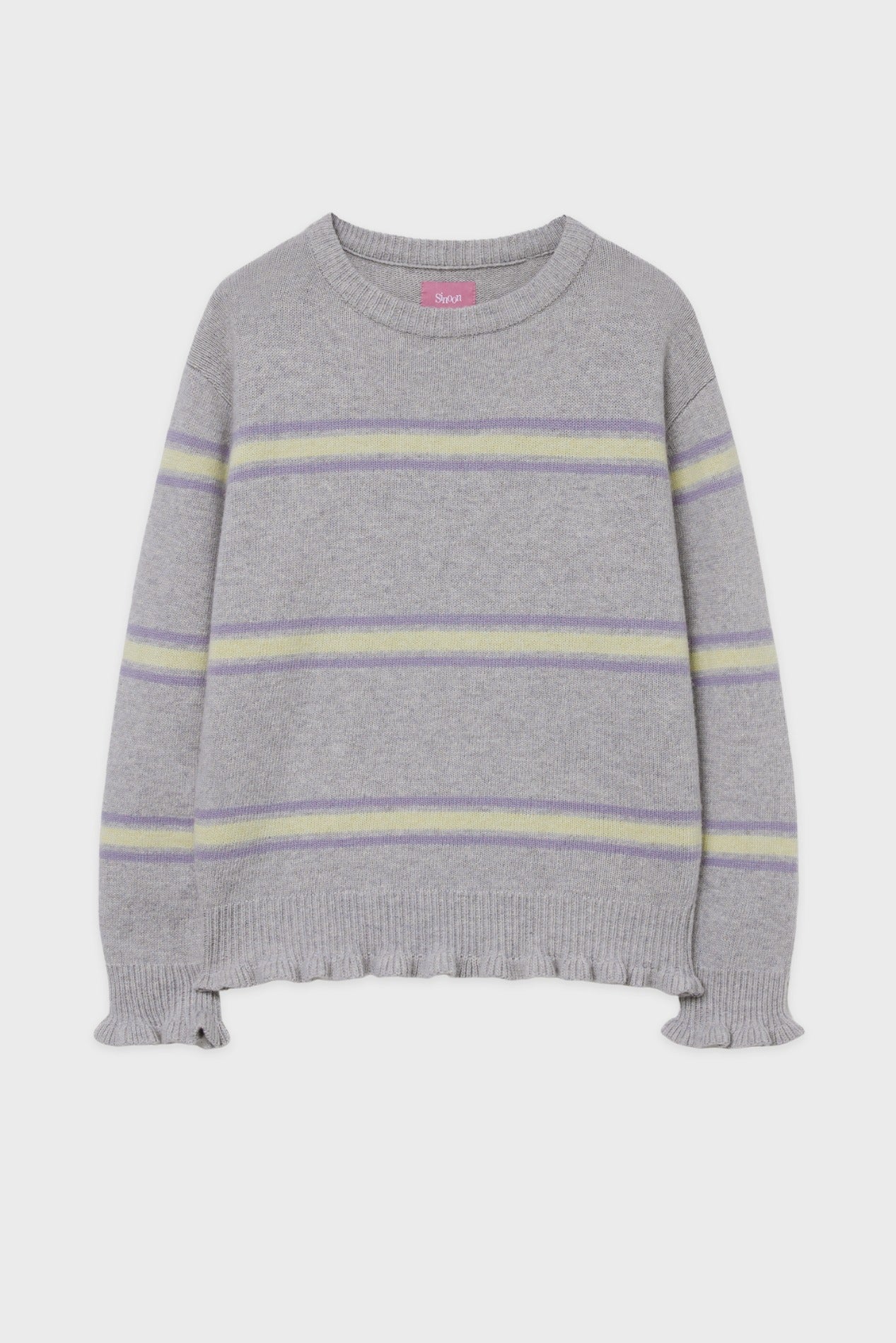 sinoon-fw-25-sn-stripe-ruffle-pullover-grey-grey-s