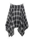 high-school-disco-fw-25-check-unbalanced-skirt-black-s
