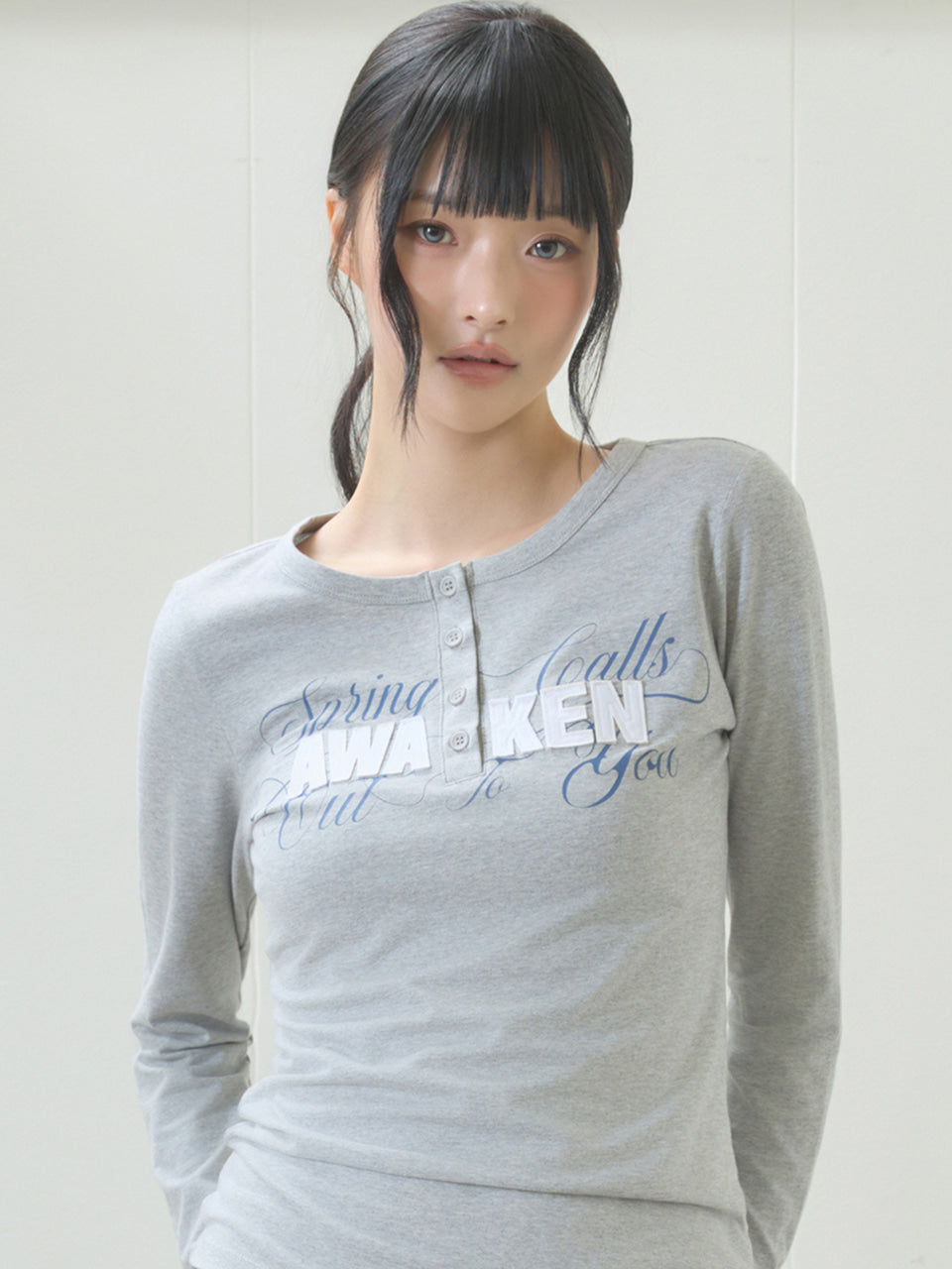 luv-is-true-ss-26-el-henley-neck-sleeve-tee-gray-gray-s