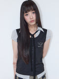 luv-is-true-ss-26-sy-layered-blouse-black-black-s