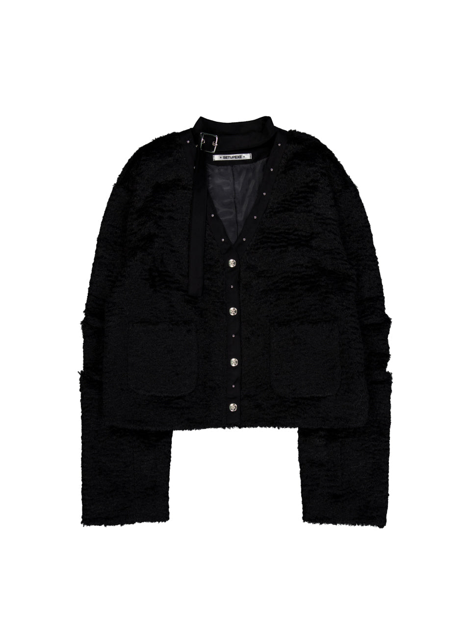 setup-exe-fw-25-short-choker-jacket-black-black-s