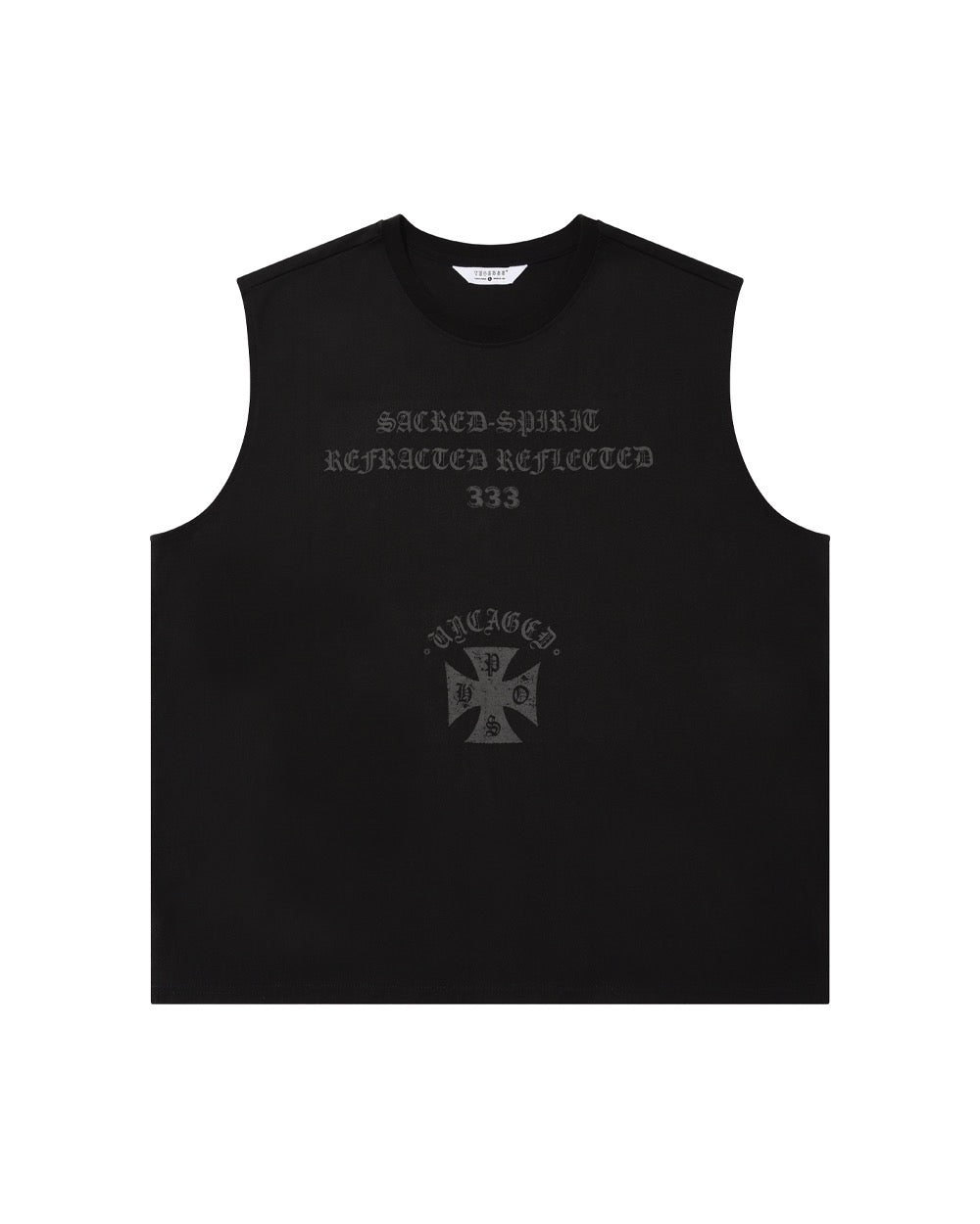 phos333-ss-26-uncaged-slogan-sleeveless-black-black-s