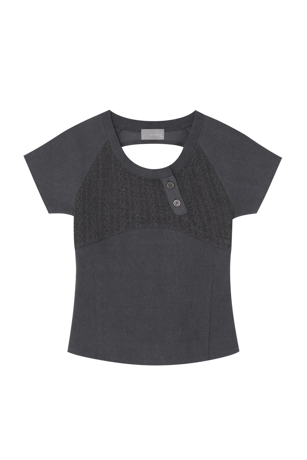 differentis-fw-26-henley-waffle-top-charcoal-charcoal-s