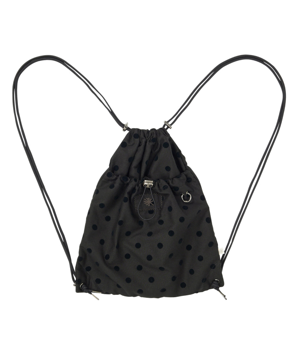 dandel-ss-26-dd-flocking-dot-gym-sack-string-bag-black-black-s